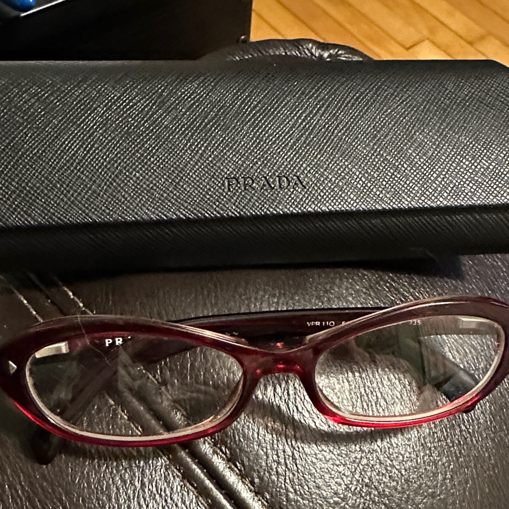 Prada Deep Red reading Eyeglasses